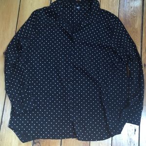 Uniqlo polka dot button dot